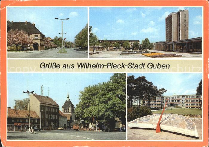 Guben Karl Marx Strasse Hochhaus Wilhelm Pieck Strasse Oberschule