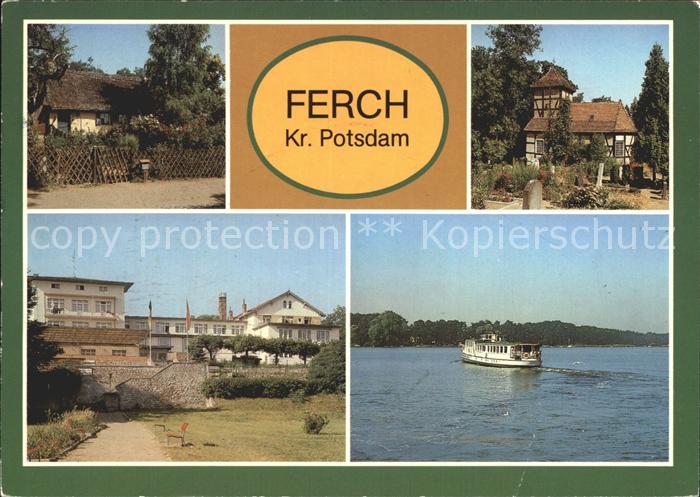 Ferch Altes Fischerhaus Dorfkirche FDGB Erholungsheim Dampfer Weisse Flotte Schw