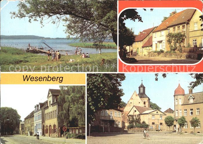 Wesenberg Mecklenburg Woblitzsee Markt Mittelstrasse