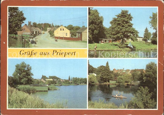 Priepert Dorfstrasse Kanal See
