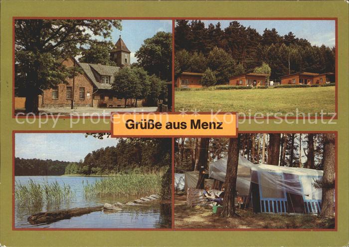 Menz Gransee Schulplatz Bungalows Roofensee Zeltplatz