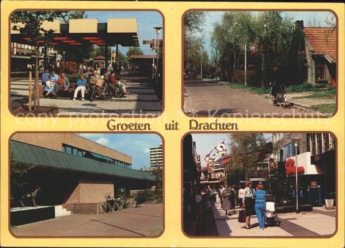 Drachten Platz Strassenpartie Fussgaengerzone