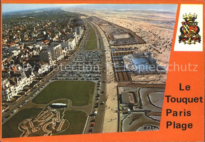 Le Touquet-Paris-Plage Boulevard de la Mer et la Plage vue aerienne
