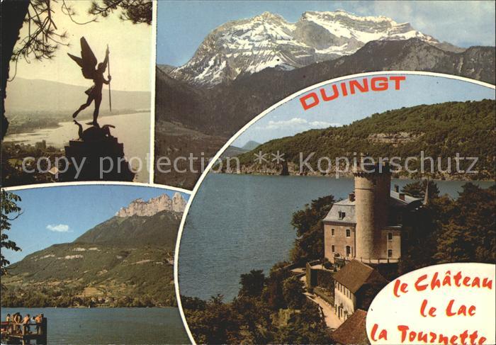 Duingt Chateau Lac La Touznette Sculpture Montagnes