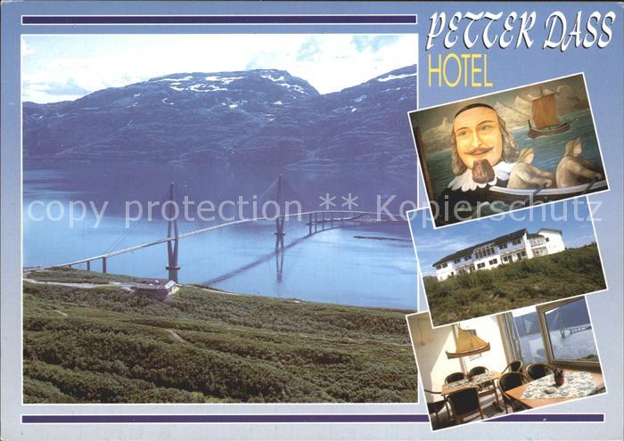 Leirfjord Petter Dass Hotel Bruecke Berge