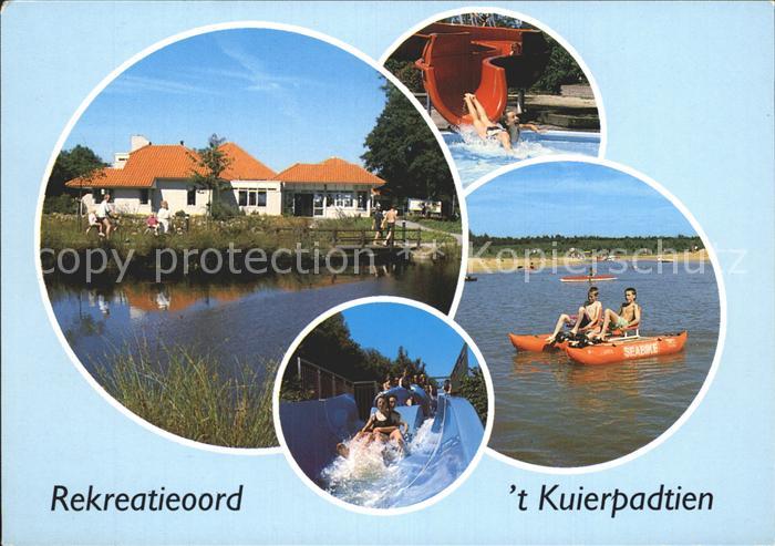 Wezuperbrug Rekreatieoord t Kuierpadtien Schwimmbad Rutschbahn Tretboot