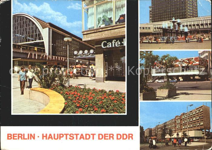BERLIN  CITY S Bahnhof Alexanderplatz Wasserspiele Pressecafe Karl Liebknecht St