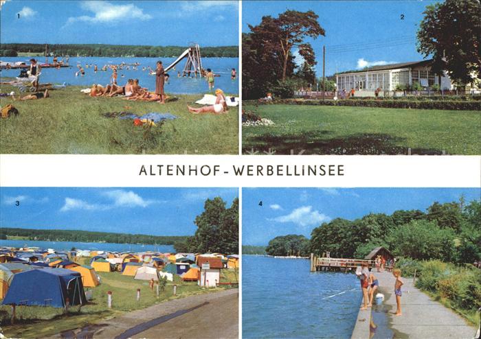 Werbellinsee-Altenhof Badestelle FDGB Erholungsheim Campingplatz Steg Bootshaus