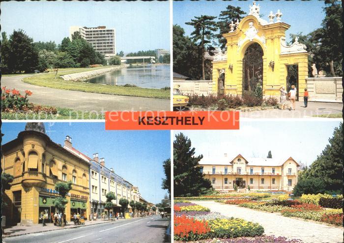 Keszthely Promenade Hotel Schloss Eingang Strassenpartie