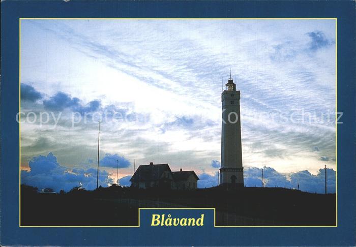 Blavand Fyr Solnedgang Leuchtturm Sonnenuntergang
