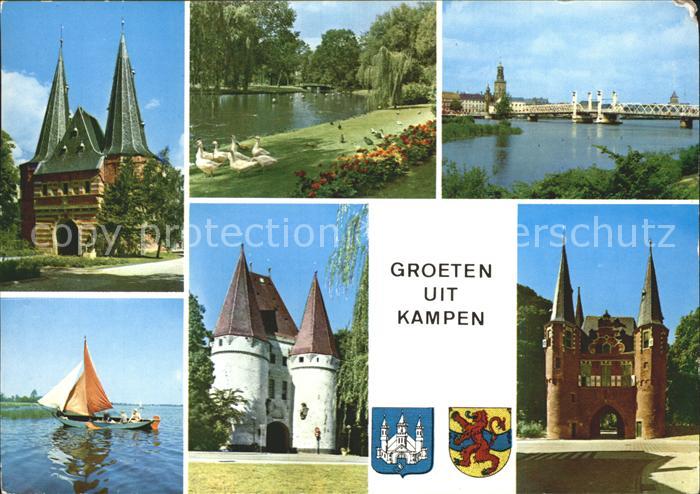 Kampen Niederlande Koornmarktspoort Broederspoort Allebroederspoort Park Wasserv