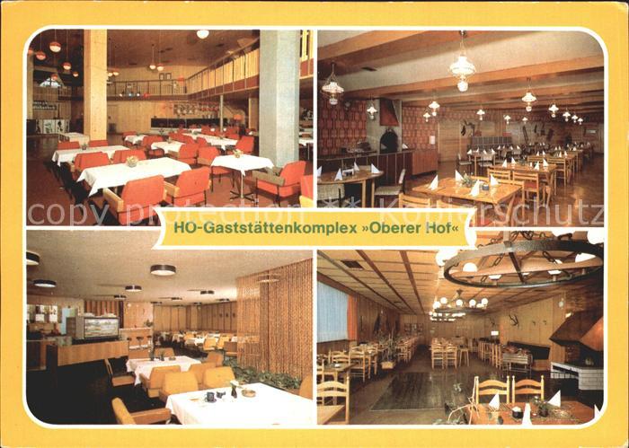 Oberhof Thueringen HO Gaststaettenkomplex Oberer Hof Restaurant