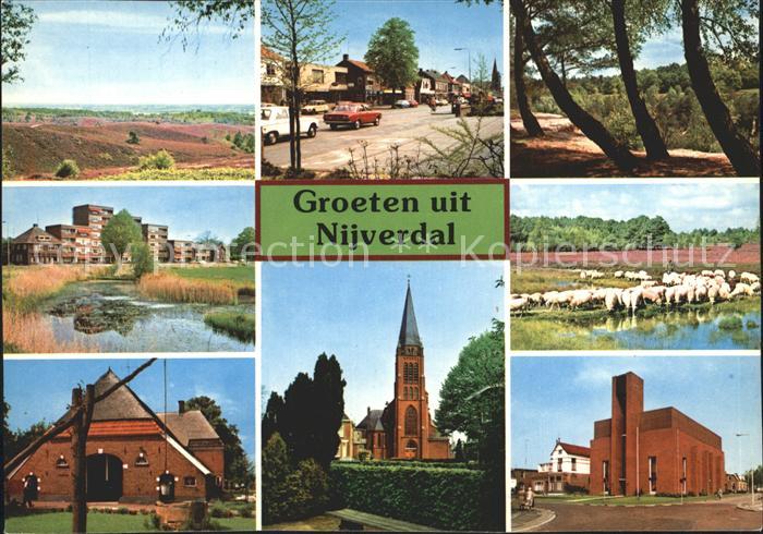 Nijverdal Berg Grotestraat Nabij Ravijn Kolk Schaapskudde Oude Boerderij Kerk