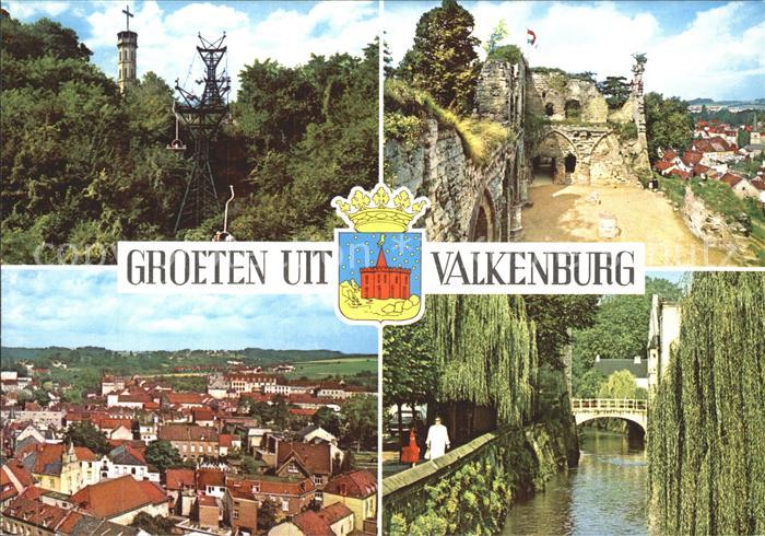 Valkenburg aan de Geul Kabelbaan Uitzichttoren Seilbahn Aussichtsturm Ruine Stad