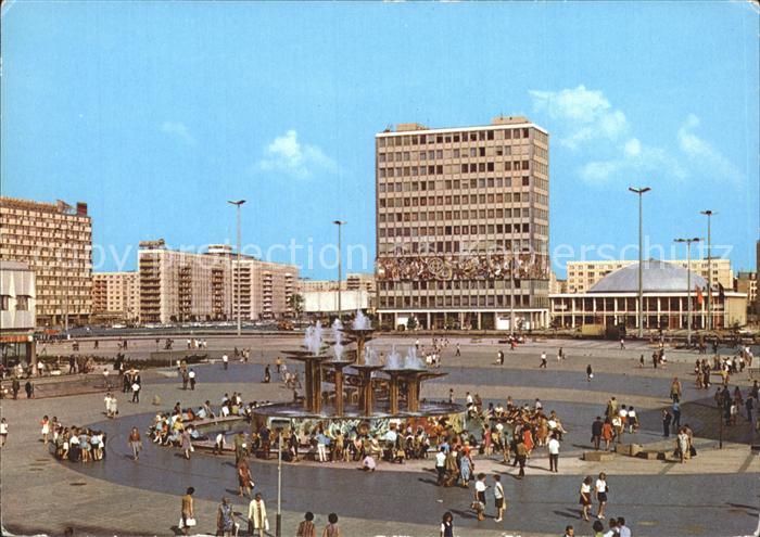 BERLIN  CITY Alexanderplatz Haus des Lehrers Kongresshalle Hauptstadt der DDR