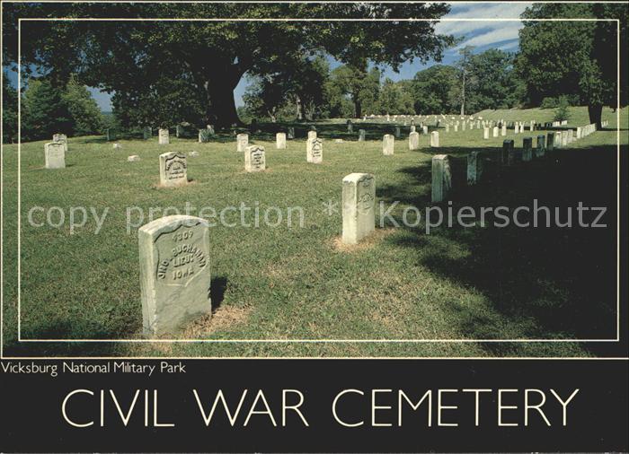 Vicksburg Mississippi Civil War Cemetery National Military Park