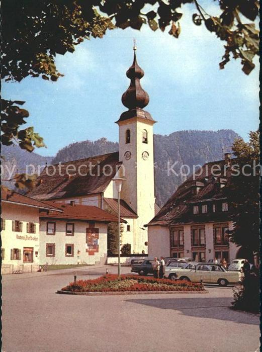 Inzell Traunstein Bayern Dorfplatz Kirche