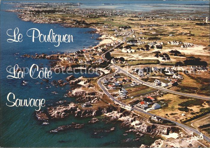 Le Pouliguen La Cote Sauvage vue aerienne Collection Couleurs de Bretagne