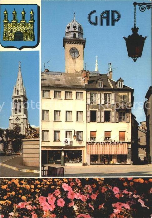 Gap Hautes-Alpes Kathedrale Innenstadt Blumen