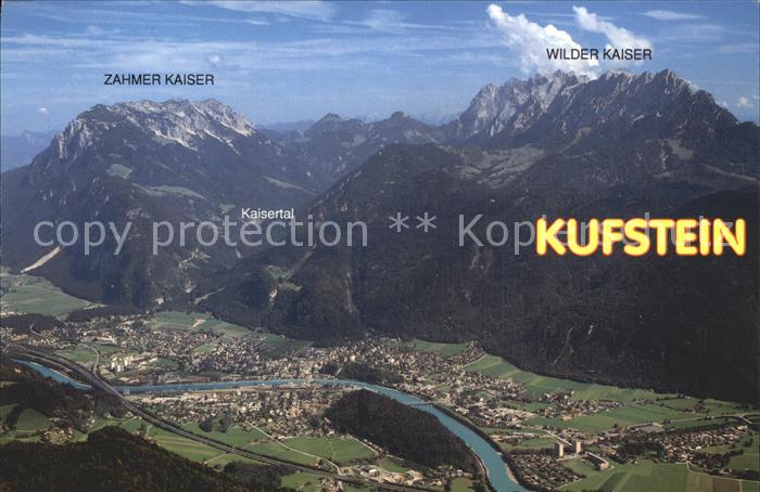 Kufstein Tirol Panorama Blick vom Pendling Schutzhaus Kaisergebirge