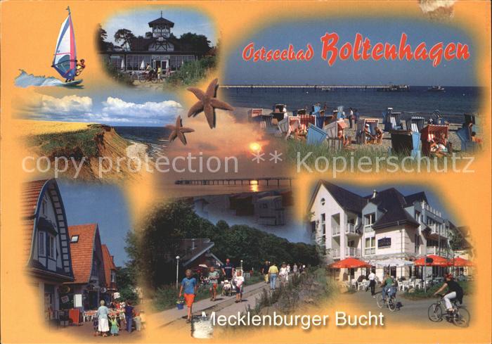 Boltenhagen Ostseebad Gaststaette Strand Ortspartie Promenade Sonnenuntergang