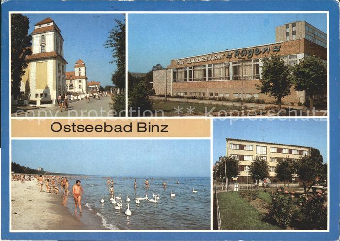 Binz Ruegen Kurhaus FDGB Urlauberrestaurant Strand Betriebsferienheim