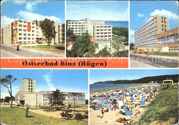 Binz Ruegen FDGB Erholungsheime Urlauberrestaurant Strand