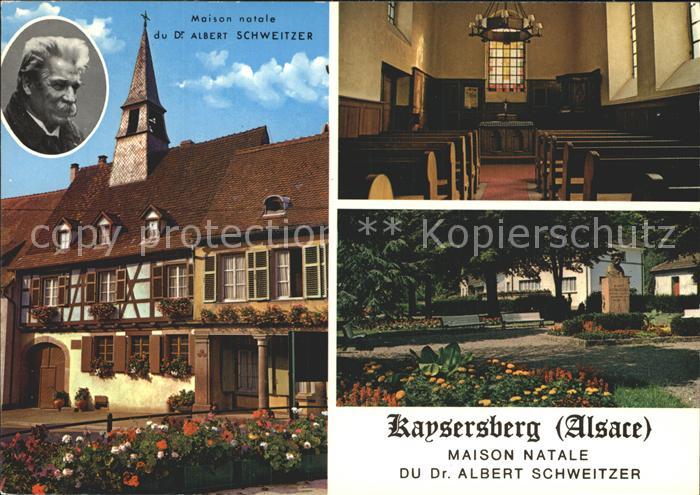 Kaysersberg Haut Rhin Maison Natale Albert Schweizer Monument