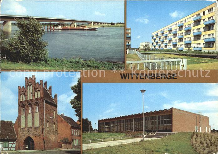 Wittenberge Prignitz Neue Elbbruecke Perleberger Strasse Steintor Schwimmhalle