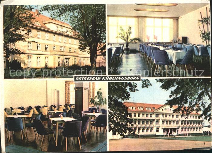 Kuehlungsborn Ostseebad FDGB Erholungsheim Cafe Clubcafe