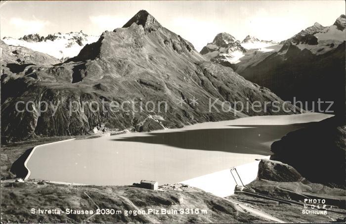Schruns Vorarlberg Silvretta Stausee gegen Piz Buin Alpen