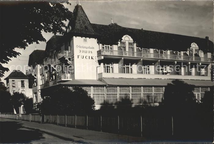 Kuehlungsborn Ostseebad Erholungsheim Julius Fucik Handabzug