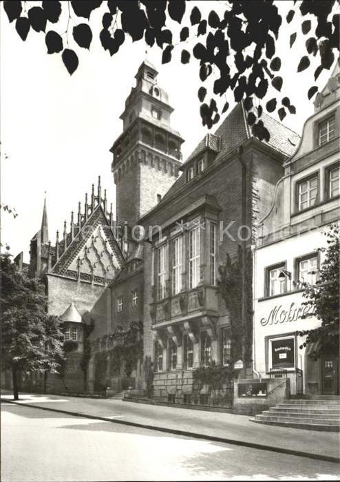 ZEITZ Sachsen-Anhalt Rathaus mit gotischem Giebel
