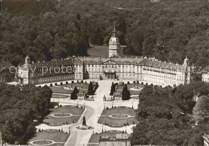 Karlsruhe Baden Schloss Fliegeraufnahme