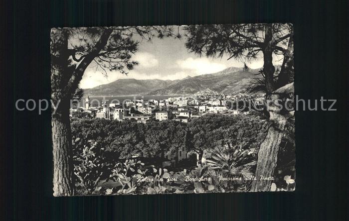 Bordighera Panorama dalla Pineta Fichtenwald