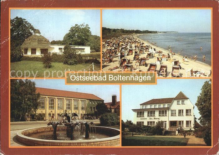 Boltenhagen Ostseebad Konsum Gaststaette Pavillon Strand Brunnen FDGB Erholungsh