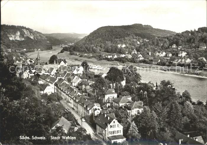 Wehlen Sachsen Panorama Elbtal