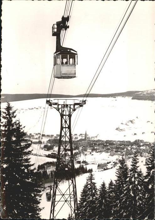 Oberwiesenthal Erzgebirge Kabinenbahn Kurort Wintersportplatz