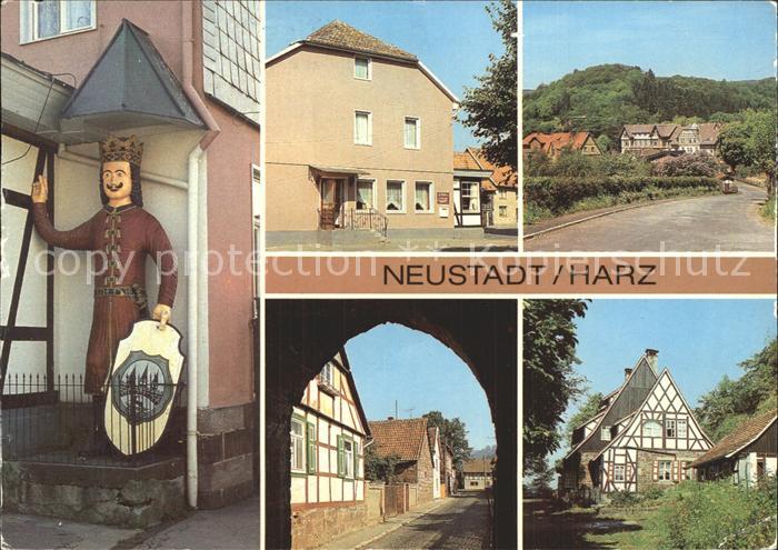 Neustadt Harz Roland Statue FDGB Gaststaette Kurhaus Torstrasse