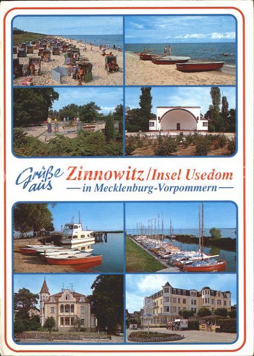 Zinnowitz Ostseebad Strand Minigolf Konzertpavillon Hafen Ferienheime