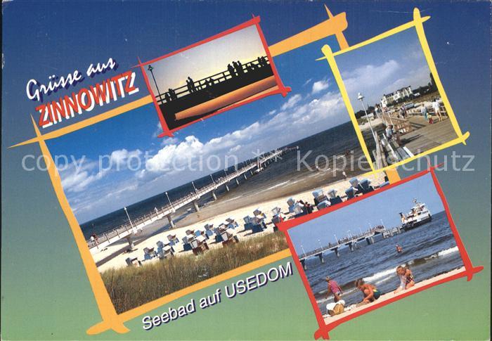 Zinnowitz Ostseebad Strand Seebruecke Faehre