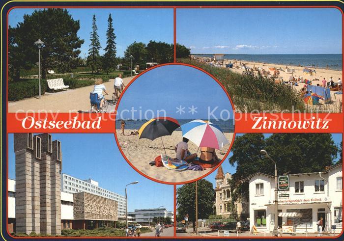 Zinnowitz Ostseebad Teilansichten Strand Promenade
