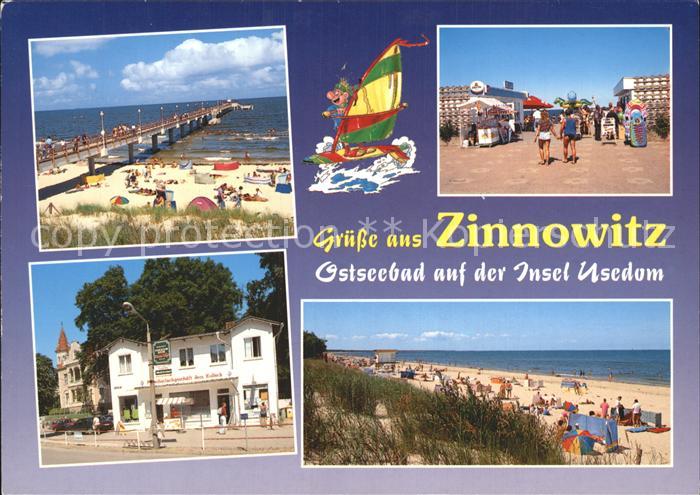 Zinnowitz Ostseebad Seebruecke Strand Fleischerfachgeschaeft