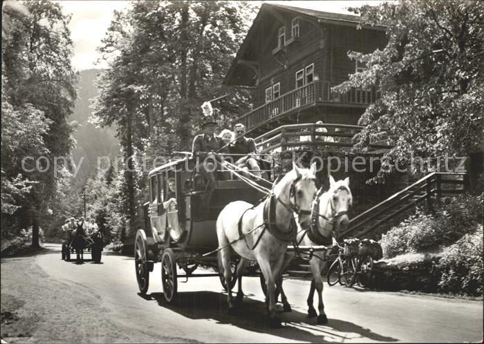 Schwarzatal Postkutsche HO Gaststaette Schweizerhaus
