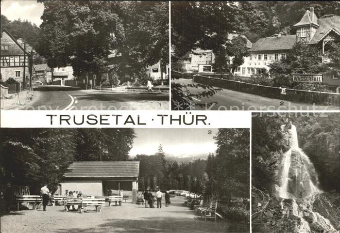 Trusetal Pappenheimplatz HO Gaststaette Wasserfall Rastplatz