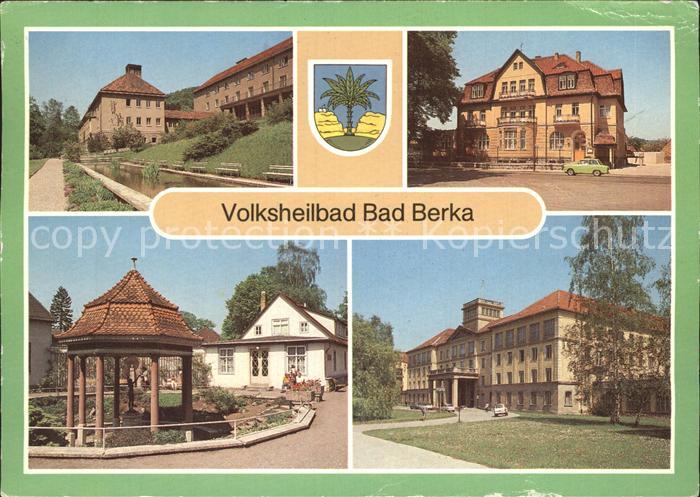 Bad Berka Sanatorium HO Kurhotel Goethebrunnen Kurmittelhaus Zentralklinik Volks