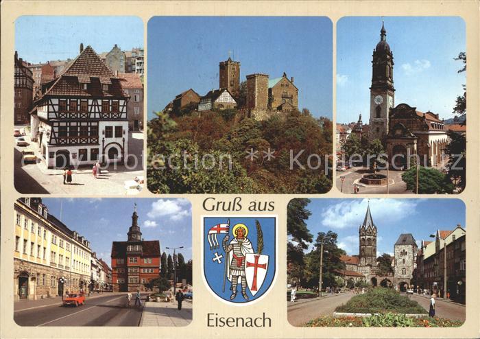 Eisenach Thueringen Lutherhaus Wartburg Georgenkirche Museum Rathaus Nikolaikirc