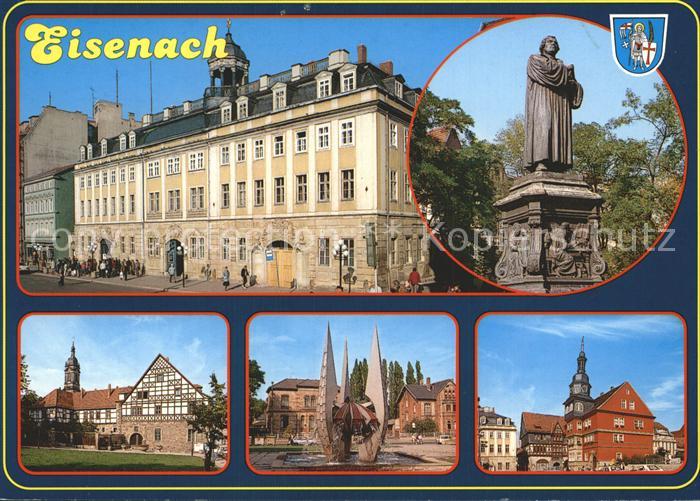 Eisenach Thueringen Stadtschloss Museum Lutherdenkmal Rathaus Brunnen