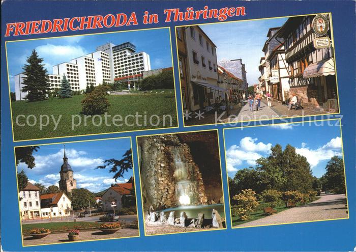 Friedrichroda Berghotel Hauptstrasse Kirche Marienglashoehle Puschkinpark