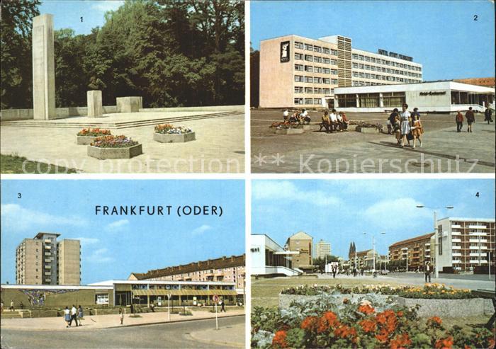 Frankfurt Oder Karl Marx Denkmal Hotel Stadt Frankfurt Neubauten Otto Grotewohl